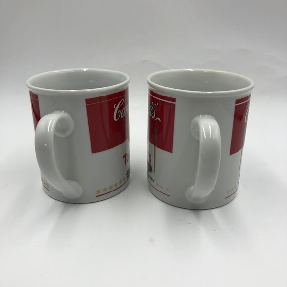 Vtg 1994 Set 2 Campbells Condensed Tomato Soup Ceramic Mugs 125th Anniversary - Picture 8 of 12